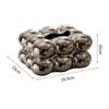 Ceramic Tissue Box Cover, Decorative Dispenser, Paper Storage Holder, Holder for Homes,