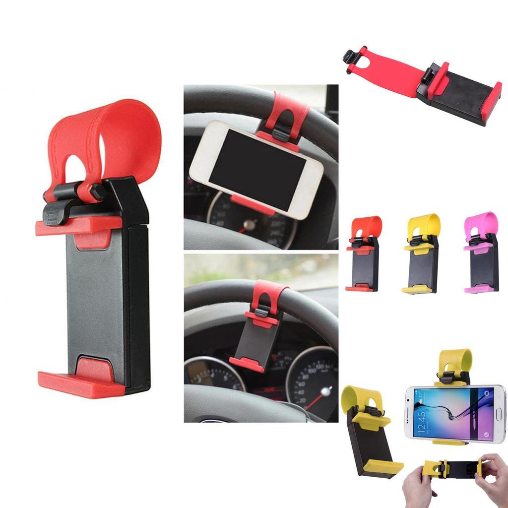 Roter fauler Autolenkrad-Handyhalter Universal-Kunststoff Großhandel