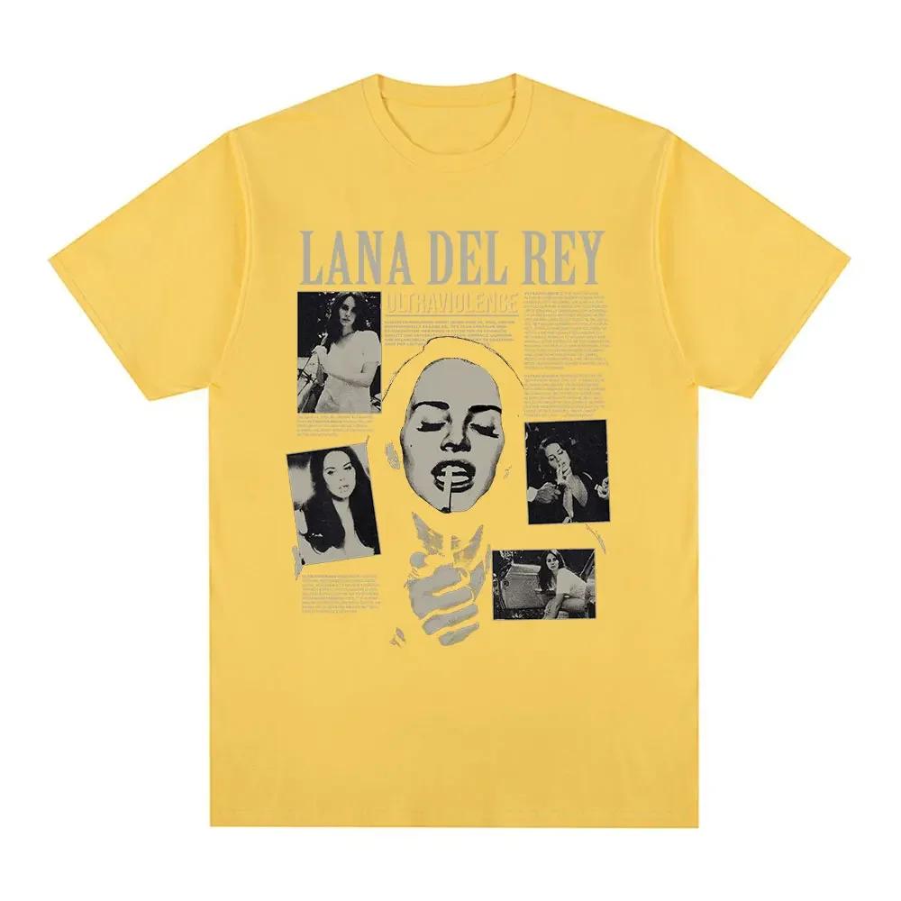 Singer Lana Del Rey T Shirt Ultraviolence Music Album Tshirt Unisex Wounisex Hip Hop Vintage Short Sleeve T Shirts Gothic Streetwear