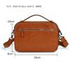 Whatna Antique-Style Tanned Natural Cowhide Leather Men's One-Shoulder Tote Bag, Clutch Bag, Handbag, Crossbody Bag, Two-Compartment A4 Size Bag,