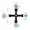 Multi-function Cross Spanner Mini Portable Three Hexagonal Internal Triangle Key Plumber's Spanner Quality Maintenance Tools