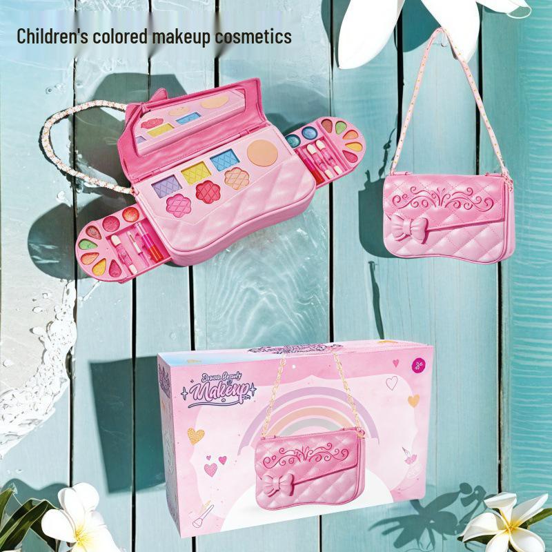 Children's Princess Makeup Set: Role-Playing Toy with Color Box & Nail Polish - Perfect Birthday Gift for Girls