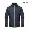 Men's Lightweight Autumn Winter Cotton Jacket - 2025 Trendy Stand Collar, Pearl Cotton Warm Top