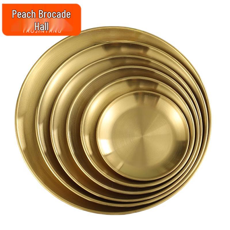 34cm Minimalistische Edelstahl-Essteller