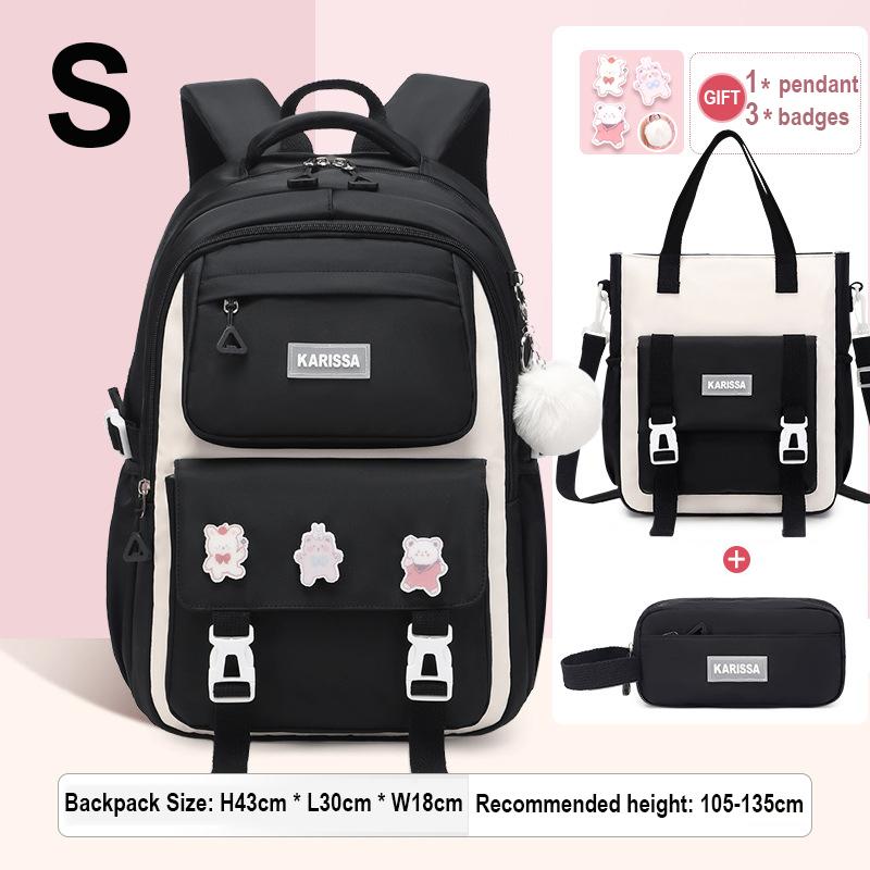 Seturi de 3 bucăți rucsac pentru copii pentru fete cadou Genți de școală de capacitate mare Rucsac pentru școala primară geantă