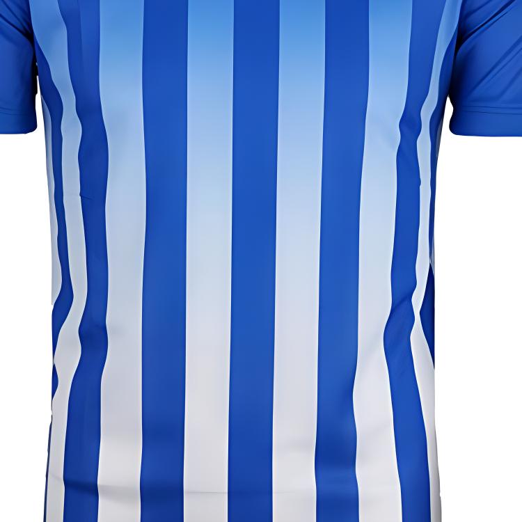 Nike Retro Quick-Dry Striped Short Sleeve Soccer Jersey Men Jerseys Blue 743361-463