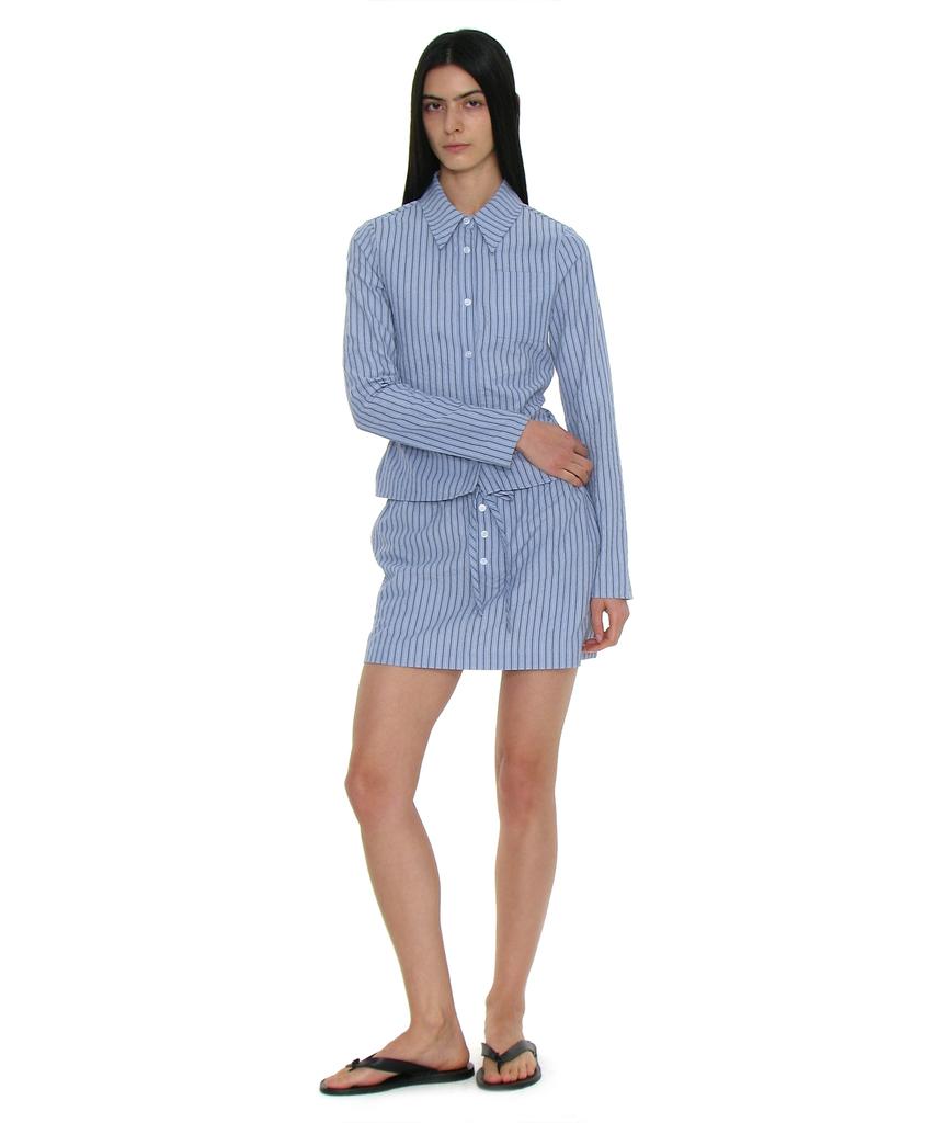 Partimento Woman Pwc Easy Mini Skirt_Sky Stripe