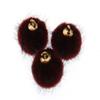 10pcs Imitation Water Mink Pompom Earring Pendant DIY Craft Supplies Cute Plush Fur Ball Beads DIY Handmade Jewelry Findings