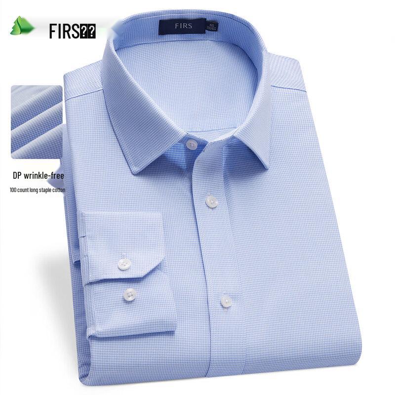 Shanshan Men s 100% Cotton Non-Iron Long-Sleeve Business Casual Shirt 180/100A
