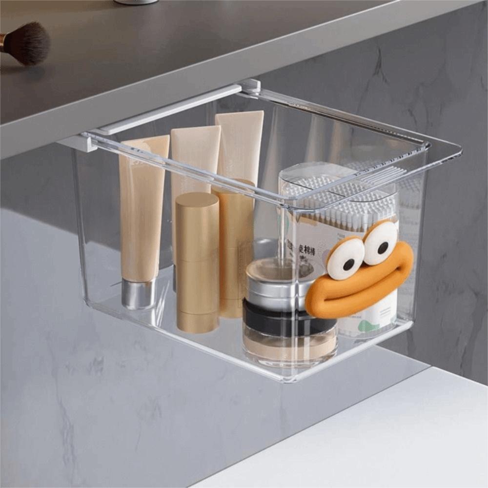 Pull-Out Drawer Style Storage Box PP Makeup Cotton Organizer New Storage Shelf Desktop Storage