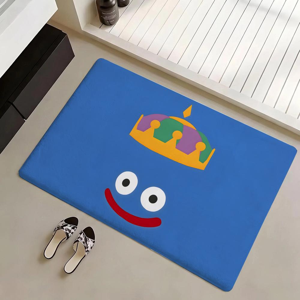Slime Morimori Dragon Quest Floor Mat Eco Flannel Doormat Non-Slip Odorless Indoor Soft Short Plush Floor Rug