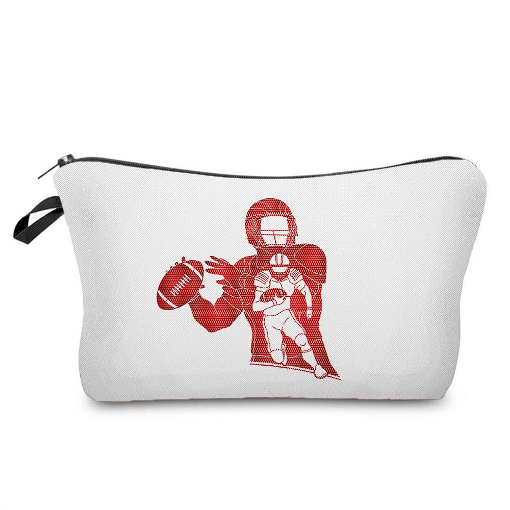 Women athlete Print Cosmetic Bag Toiletries Organize Travel Storage Case 6681