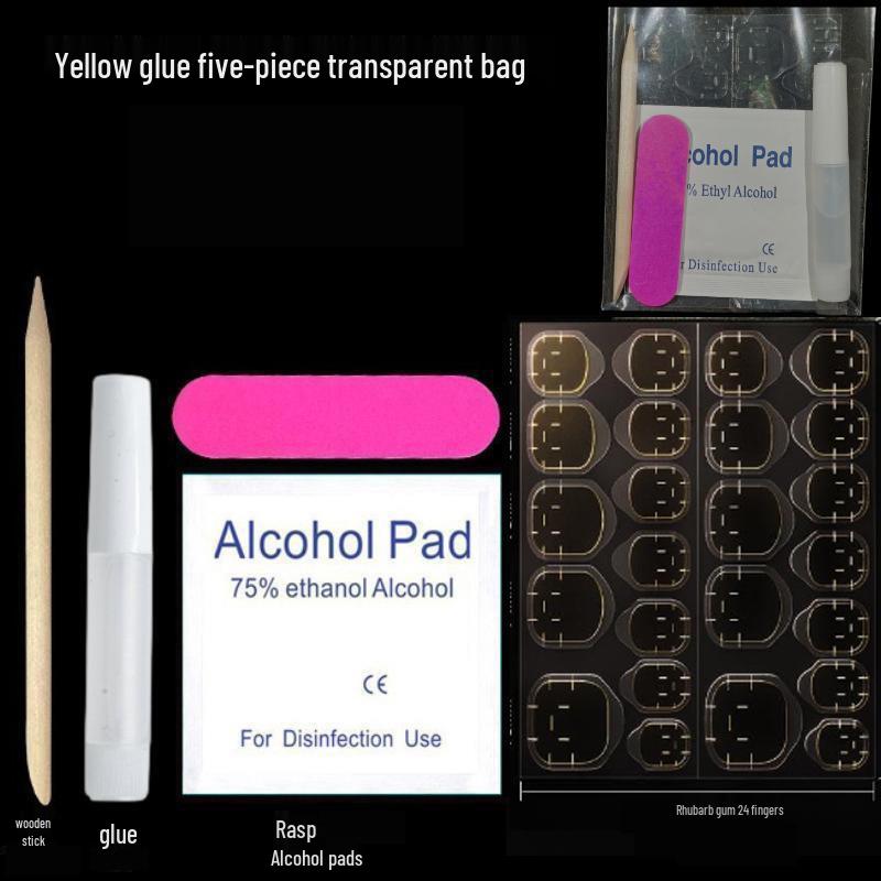 Wearable Nail Toolkit: Jelly Glue Solid Gel & Disposable Manicure Tools.