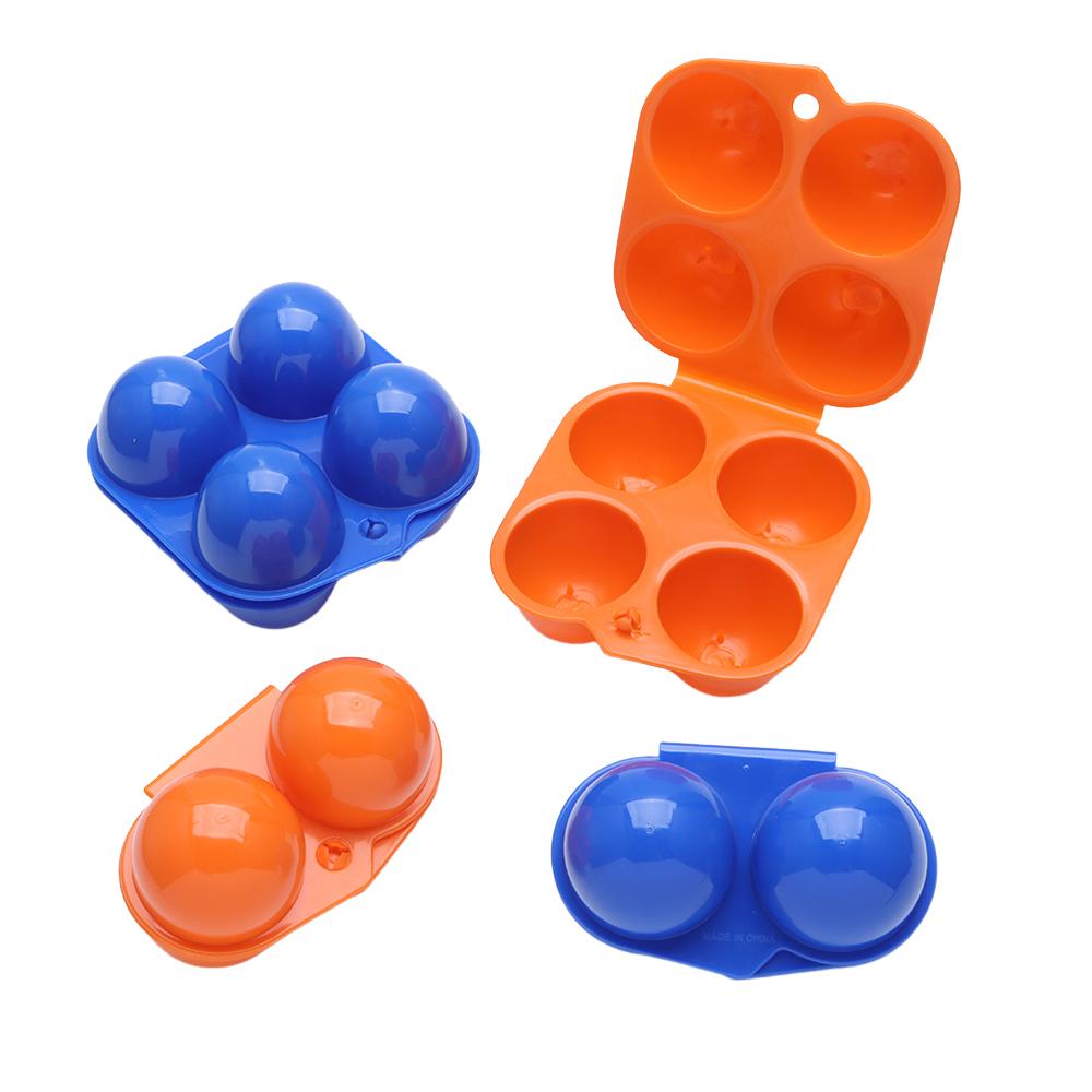 2/4 Grids Outdoor Containers Holder Egg Tray Portable Organizer Case Egg Storage Box