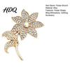 Rhinstone Flower Brooch Floral Pin for Women Shape Alloy Lapel Women Elegant Jewelry Pin Clothing Accessories Wedding Party Prom Design