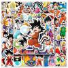 50/100pcs Japanese Anime Dragon Ball Stickers Cool Cartoon Son Goku Decals Laptop Phone Luggage Classic Manga Sticker Decoration