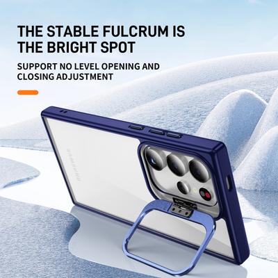 For Samsung Galaxy S24 Ultra Case Camera Frame Hybrid TPU+Acrylic Phone Cover