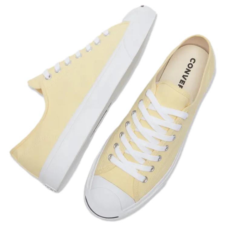 Converse Jack Purcell Anti-Slip Wear-Resistant Low-Top Skateboard Shoes Unisex Yellow