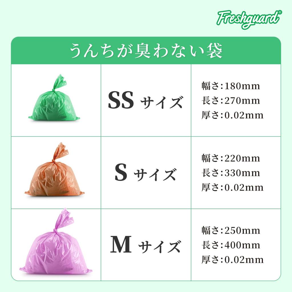 Freshguard 440 Dog Poop Disposal Quality Film Thoroughly Eliminates Walking Poop Pet Poop Cat Litter Disposal Box Type Odor-Proof Bags, Small, Count,