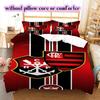 Flamengo football soccer Pattern Bedding,Quilt Set Quilt Cover Pillowcase Home Birthday Gift (1*duvet cover+2*pillowcase,without core)