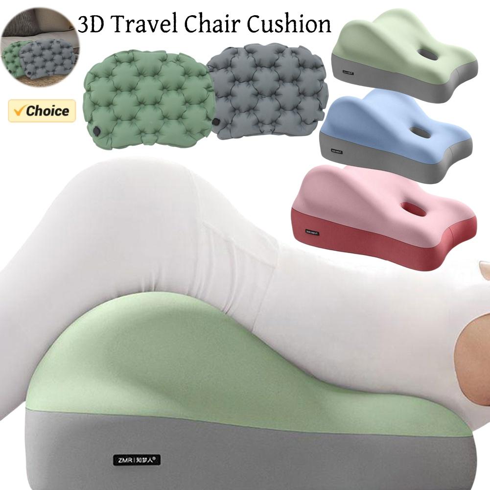 Portable Inflatable Seat Cushion Travel Air Sitting Pad Couples Butt Cushion Wedge Pillow Camping Chair Mat for Outdoor Home Bed