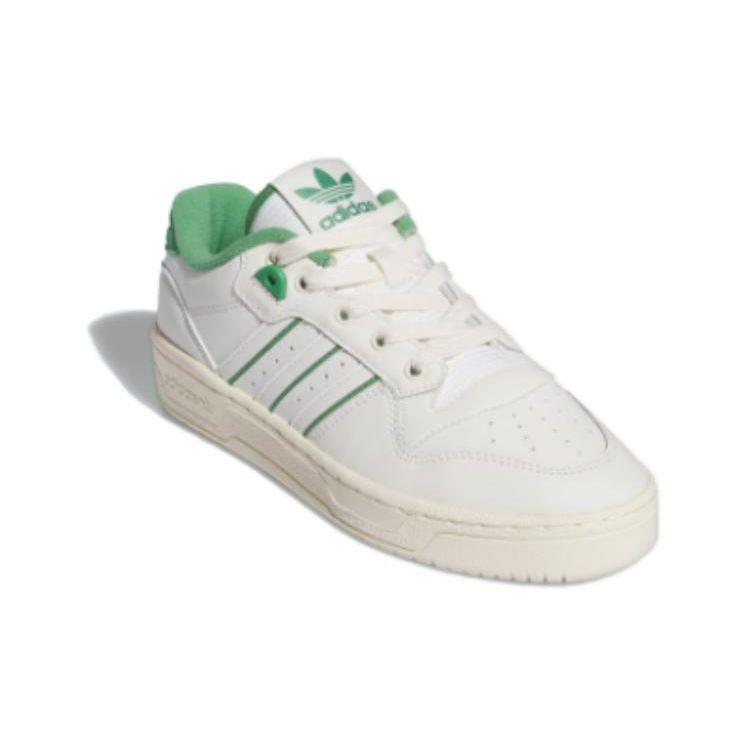 Adidas Originals Rivalry Low Versatile Comfortable Simple Low-Top Skate Shoes Women Sneakers White Green IF6259