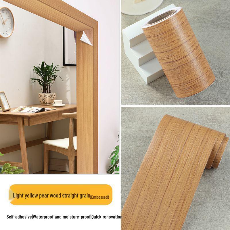 Self-Adhesive Wood Grain Door Frame Repair Trim Strip
