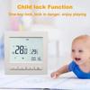Floor Heating System Digital Thermostat 8.6*8.6*4cm Child Lock Thermostat For Safety Thermostat Child Safety Lock