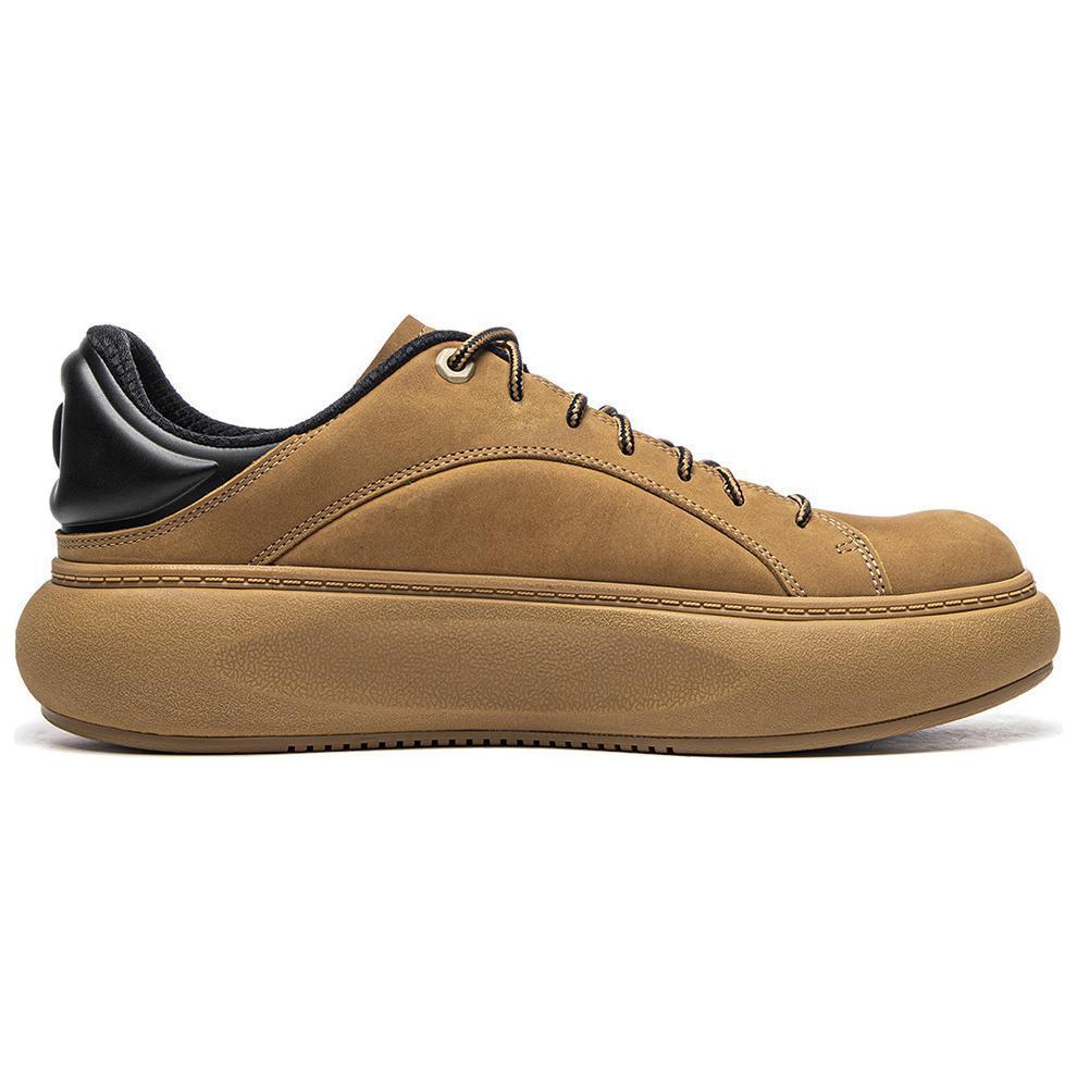 New LiNing Anti Slip Wear Resistant Low Top Casual Shoes Men's Yellow Black AZGU145-5