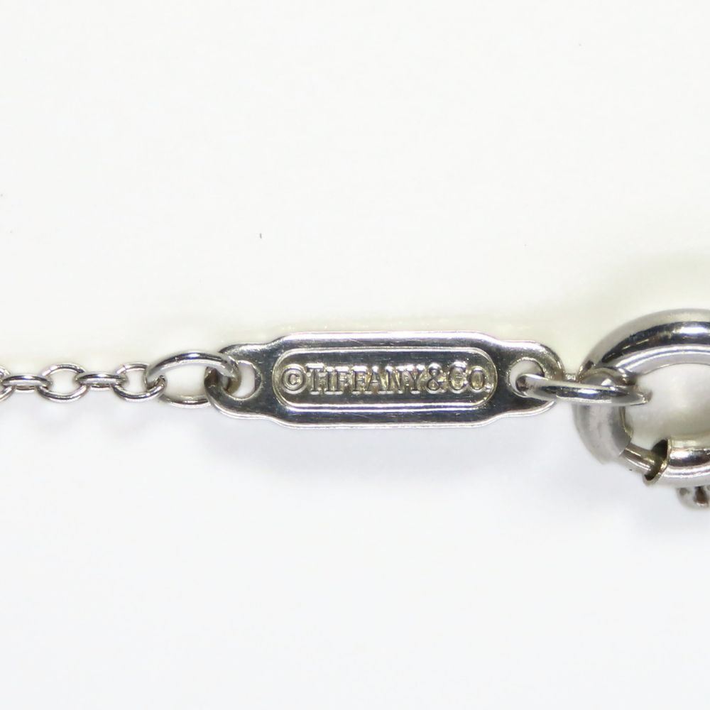 Used TIFFANY&Co. Necklace Return to Double heart Silver925 2.5g Silver TIFFANY & Co. Blue mini