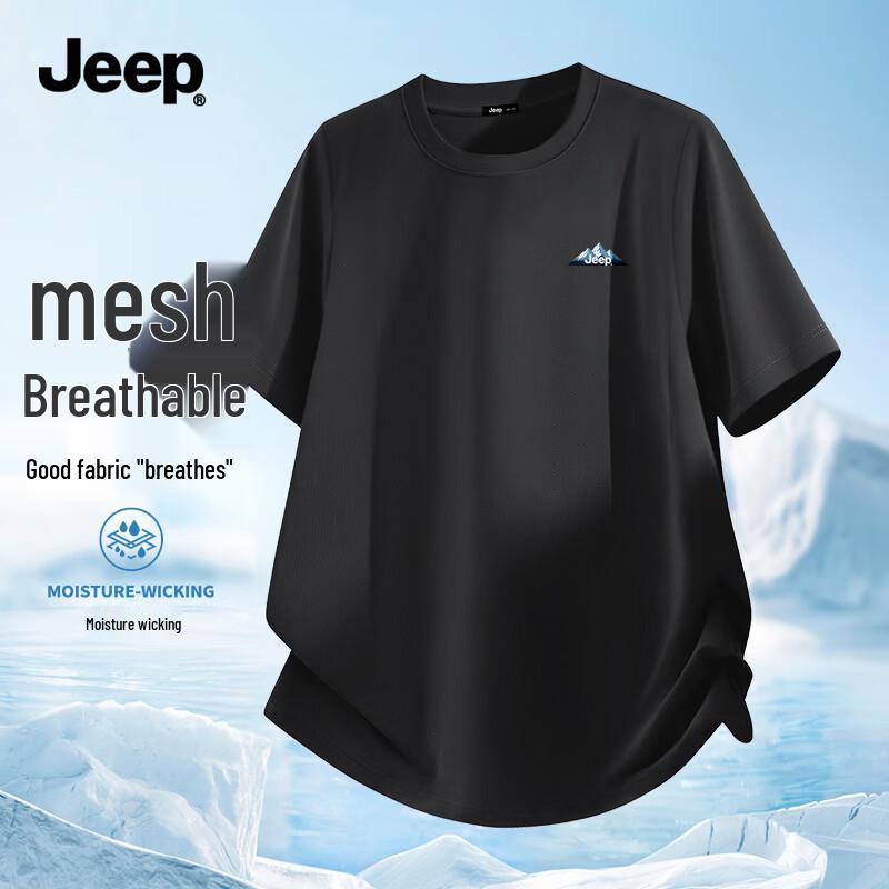 JEEP Men s Ice Silk Quick-Dry Sport T-Shirt 3XL