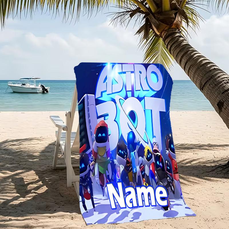Customizable Personalized Beach Towels Astro Bot Themed designs.Suitable for the Beach, Yoga, Sports;ideal As Beach Accessories