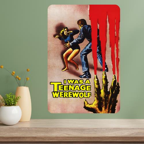 I Was a Teenage Werewolf Classic Movie Metal Poster Sign 20x30cm(7.8x11.8inch)