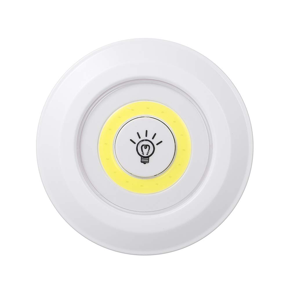 3w Super Bright Cob Under Cabinet Light Led Wireless Remote Control Dimmable Wardrobe Night Lamp Home Bedroom Closet Kitchen