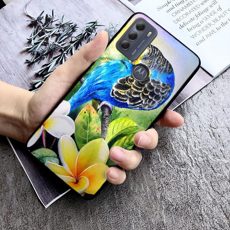 Parrot Bird Phone Case For Motorola Edge 50 40 Pro 50 40 30 Ultra Neo Fusion Moto G84 G54 G24 G53 G72 G60