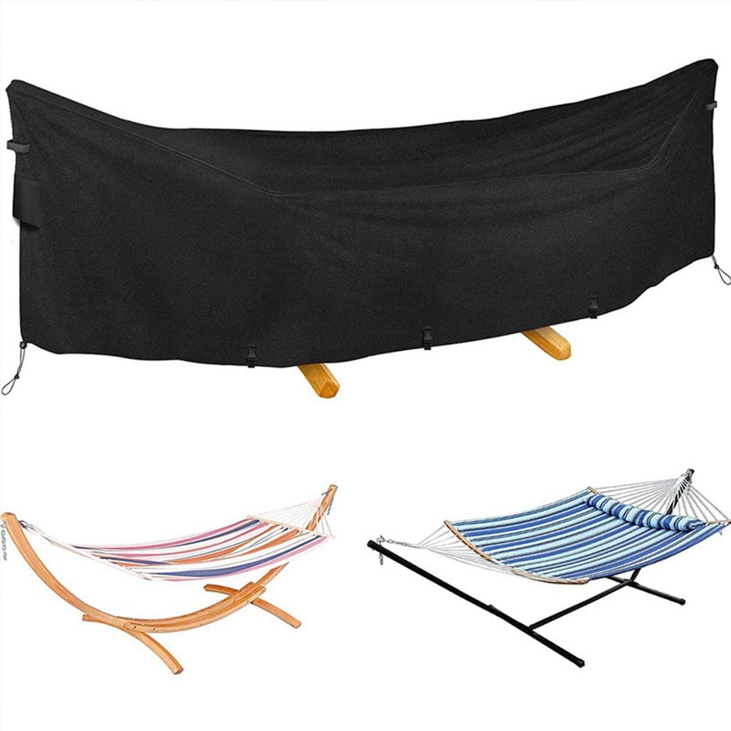 Hammock Rain Cover 420D Oxford Heavy Duty Hammock Stand Cover Waterproof Dustproof UV Protection Outdoor Swing Chair Cover