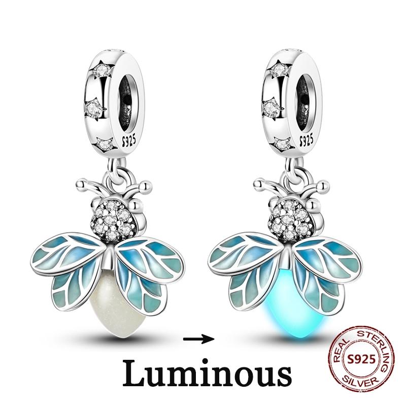 Butterfly Charm copper Authentic Pink Blue Zircon Fly Butterflies Safety Chain Clip Charm Bead Charms Compatible With Bracelets Do It Yourself Jewelle