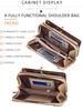 Baellerry Women's Long Purse Fashion Cell Phone Bag Printed Wallet with Metal Chain Multifunctional Crossbody Bag