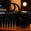 3.5mm Male To Female Audios Cable Gold Plated Connectors Universal Compatibility for Speakers Headphones and Devices