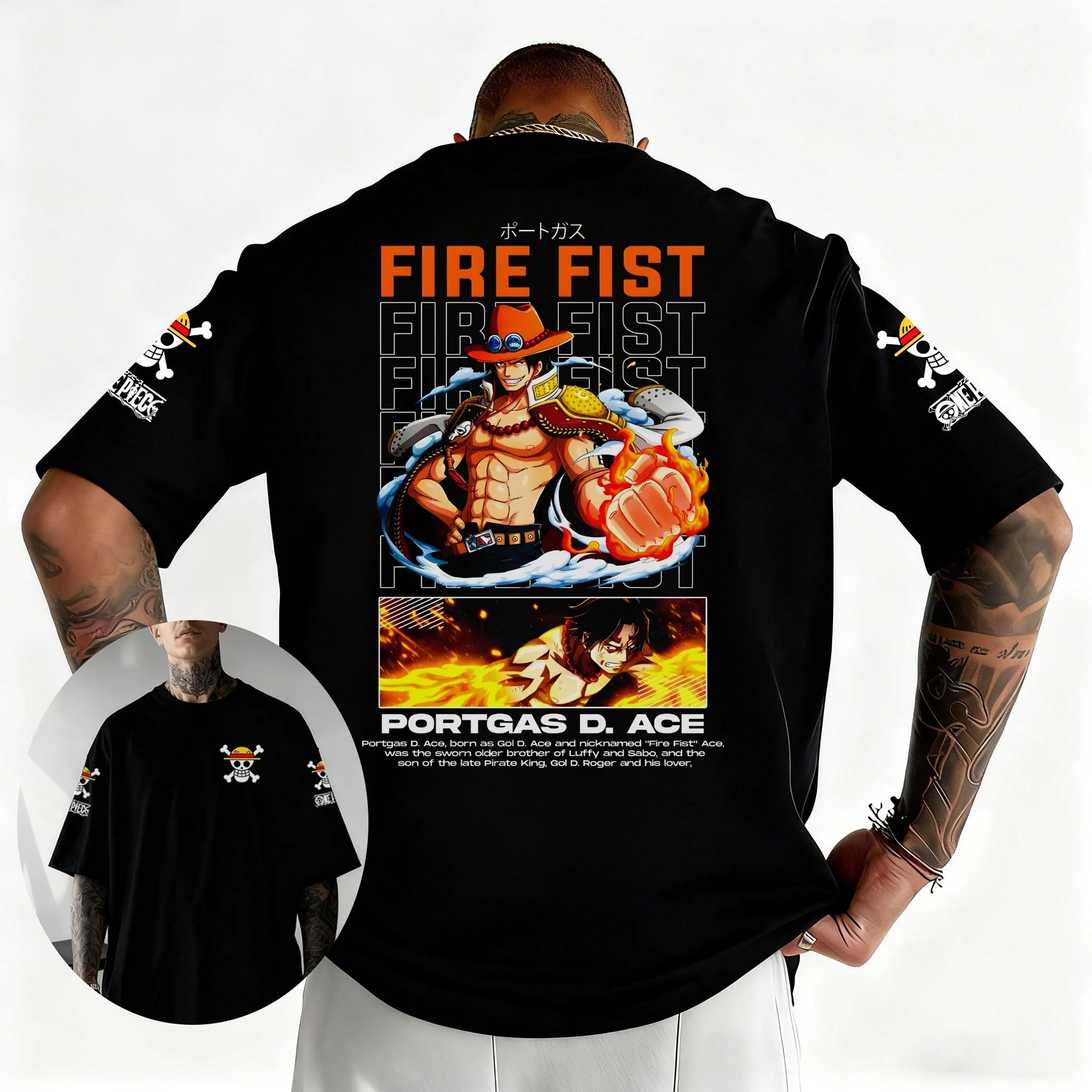 

2026 New One Piece Anime Graphic TShirt Retro Y2K Harajuku Streetwear Summer Short Sleeve Tee S