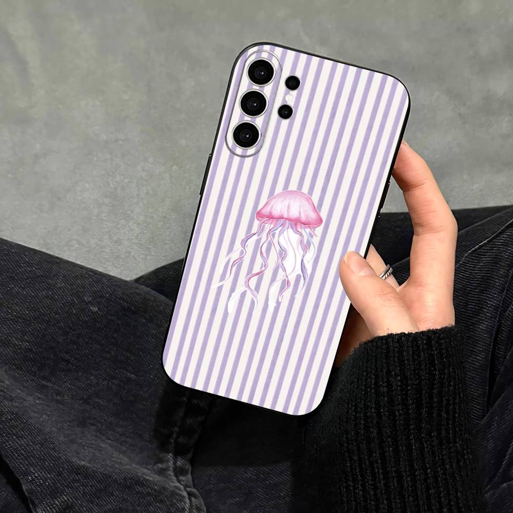Marine life, crabs, lobsters  Phone Case For Samsung S25,S24,S21,S22,S23,S30,Ultra,S20,Plus,Fe,Note,10,9,5G Black Cover