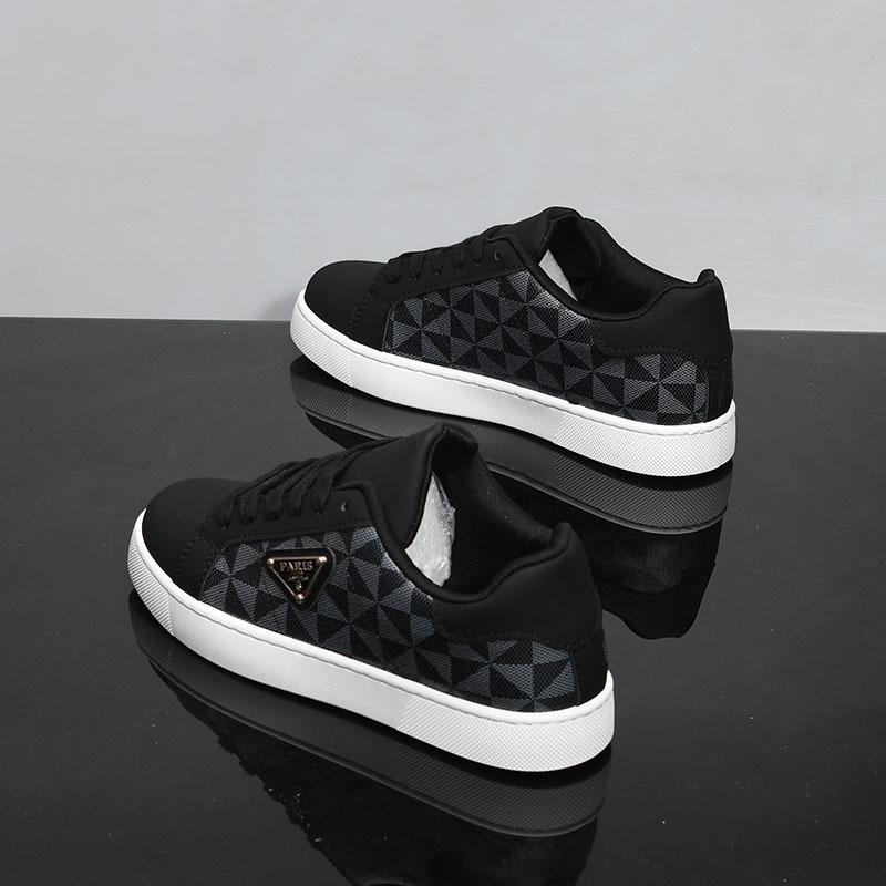 

Черные туфли осенние повседневные кожаные туфли дезодорирующие модные туфли новые черные износостойкие нескользящие кеды 39 черный серый