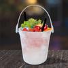 Secchietti da Cocktail in Plastica Per Bevande Una Tazza Idee per Feste Secchi da Punch Riutilizzabili da 32 oz Secchiello per Ghiaccio Secchiello per Frullati Traslucido
