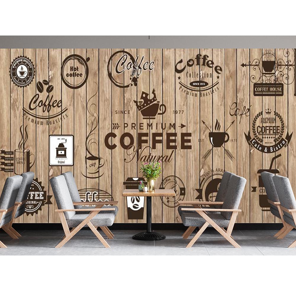 

Расписанные вручную обои для кофейни Современные свежие обои для кафе и ресторана Классная доска 3D Кофейная настенная роспись 200 cm(W) x 140 cm(H)