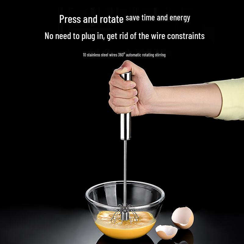 316 Stainless Steel Semi-Automatic Egg Beater