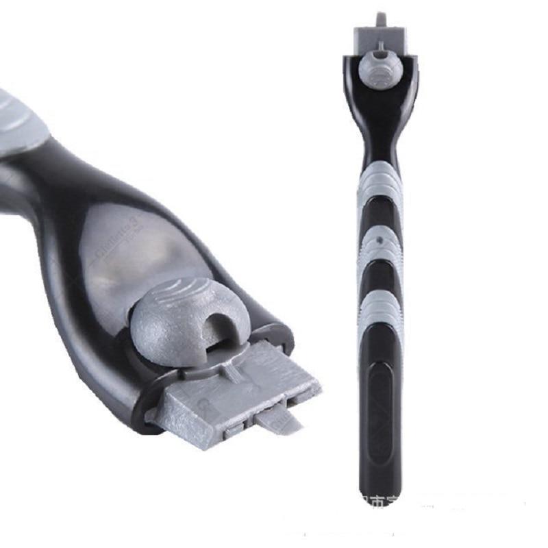 1 ידית + 4 להבים באיכות גבוהה סכיני גילוח לגברים קלטות גילוח לטיפול פנים