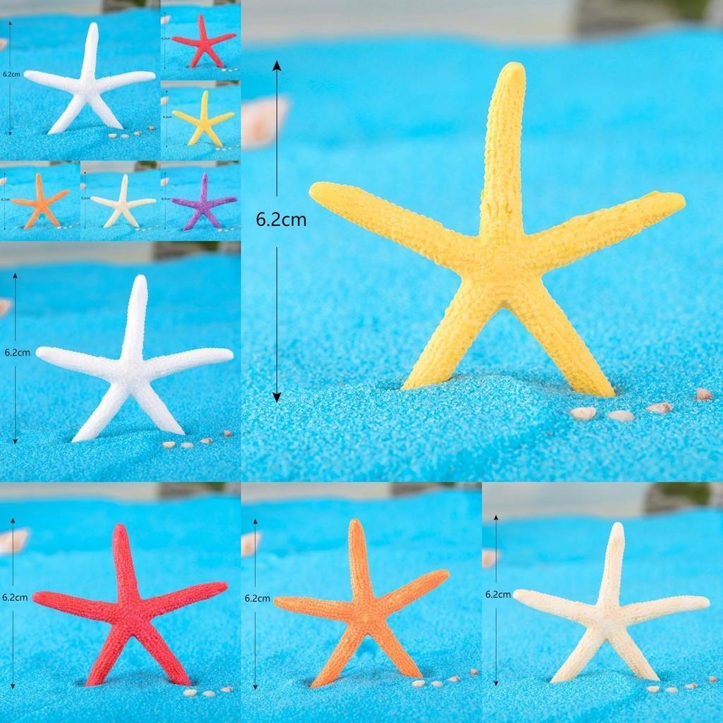 Cute Cartoon Mini Starfish Resin Ornaments For Aquarium And Fish Tank Decoration