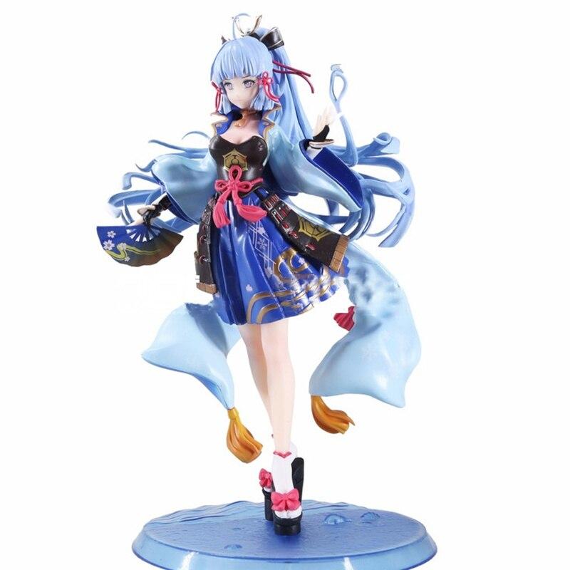 Genshin Impact Kamisato Ayaka Anime Figure Gk Action Figures Statue Figurine Model Doll Pvc Decoration Collection Gift Toys 25cm