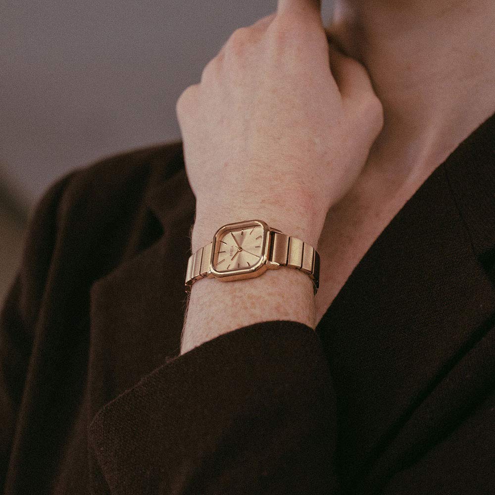 Breda Watch Esther Sunray Dial Bracelet Women Rose Gold 1735d