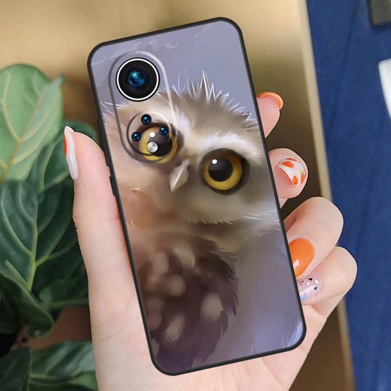 Акварельный чехол с совой для животных для Honor 90 50 70 Lite X9b X9a X8b X8a X8 X9 X9c Honor 200 Pro Magic 5 6 7 Lite Чехол Honor 200 Lite